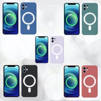 iPhone 13 Silikon und magnetische Schutzhülle für MagSafe-Technologie für Ihr Iphone 12