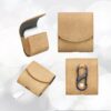 Étui de protection intégralement gainée en tissu pour vos AirPods or