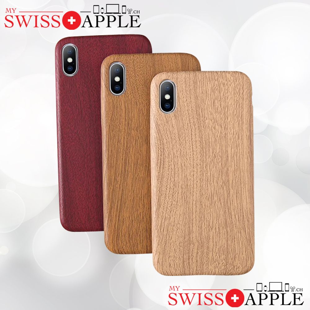 Coque effet grain de bois pour iPhone | My Swiss Apple