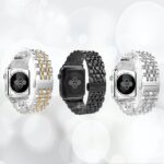 Luxueux bracelet de haute qualité en acier inoxydable à 7 maillons pour votre Apple Watch