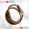Bracelet en cuir de haute qualité double boucle pour votre Apple Watch 3