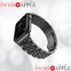 Luxueux bracelet de haute qualité en acier inoxydable à 7 maillons pour votre Apple Watch 2