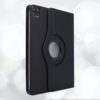 11 Etui de Protection integrale en cuir de qualite flip rotation 360° pour votre iPad noir back 