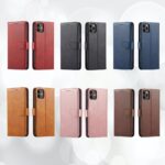 Fourre étui de protection à rabat en cuir de haute qualité 3 en 1, protection intégrale flip, portefeuille, et support pour votre iPhone