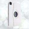 8 Etui de Protection integrale en cuir de qualite flip rotation 360° pour votre iPad air pro mini blanc back