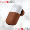 Luxueux Etui de protection en cuir de qualite effet fibre pour AirPods2