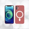 2 Coque de protection en silicone et magnétique pour la technologie MagSafe pour votre Iphone 12 mini pro max vert bleu noir rouge lila