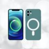 4 Coque de protection en silicone et magnétique pour la technologie MagSafe pour votre Iphone 12 mini pro max vert bleu noir rouge lila