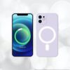 6 Coque de protection en silicone et magnétique pour la technologie MagSafe pour votre Iphone 12 mini pro max vert bleu noir rouge lila