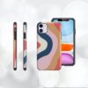7 coque de protection anti chocs de haute qualite en cuir avec renfort airbags dangle pour votre Iphone xr xs xs max iphone 11 pro max 12 pro mini max armee rayee design pop art
