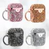1 Luxueux etui de protection effet diamant pour vos AirPods Rose Or Noir Argent Champagne Luxe Femme