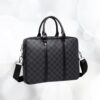2 Luxueux Porte document bandoulière en cuir effet damier sacoche porte document etui cuir ordinateur laptop macbook Air Pro Retina Ipad