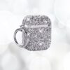 2 Luxueux etui de protection effet diamant pour vos AirPods Rose Or Noir Argent Champagne Luxe Femme