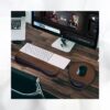 3 Ensemble ergonomique clavier et souris en cuir de haute qualité et mémoire de forme keyboard apple magic médicale noir brun rouge marron beige poignet main