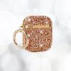 3 Luxueux etui de protection effet diamant pour vos AirPods Rose Or Noir Argent Champagne Luxe Femme
