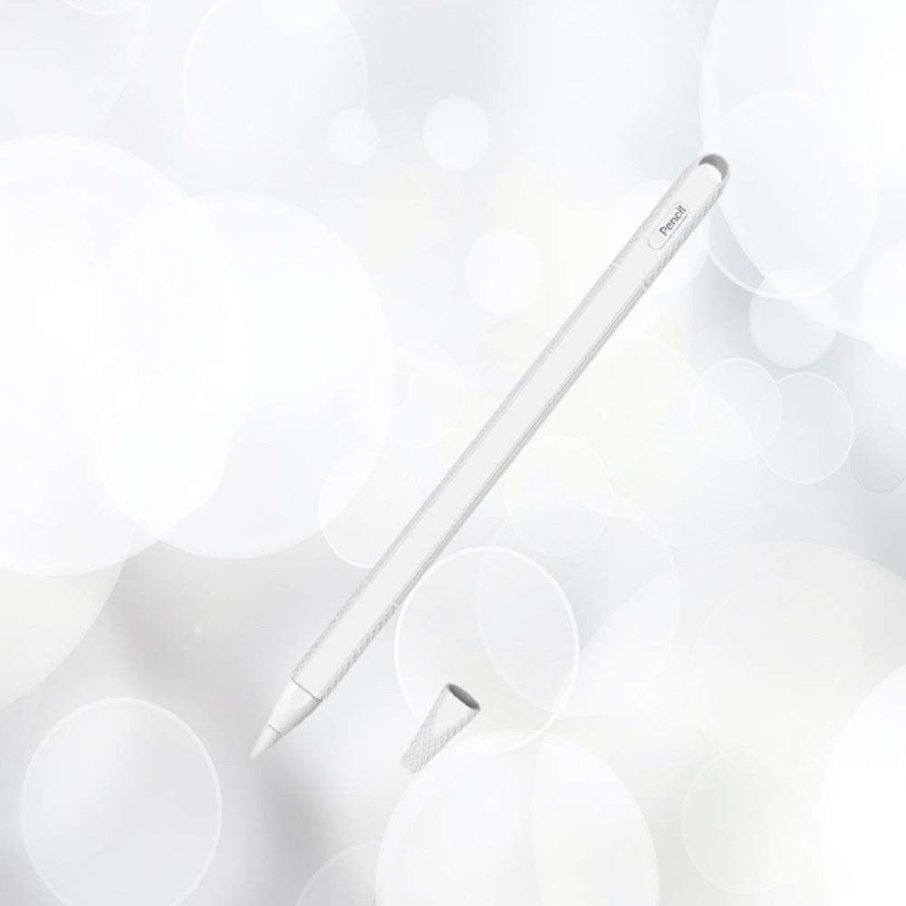 NIUTRENDZ Coque de protection en silicone pour Apple Pencil 2ème génération Motif vache Blanc bleu 