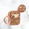 6 Luxueux etui de protection effet diamant pour vos AirPods Rose Or Noir Argent Champagne Luxe Femme