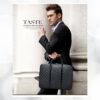 9 Luxueux Porte document bandoulière en cuir effet damier sacoche porte document etui cuir ordinateur laptop macbook Air Pro Retina Ipad