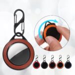 Porte-clés Airtag avec protection intégrale en cuir de qualité