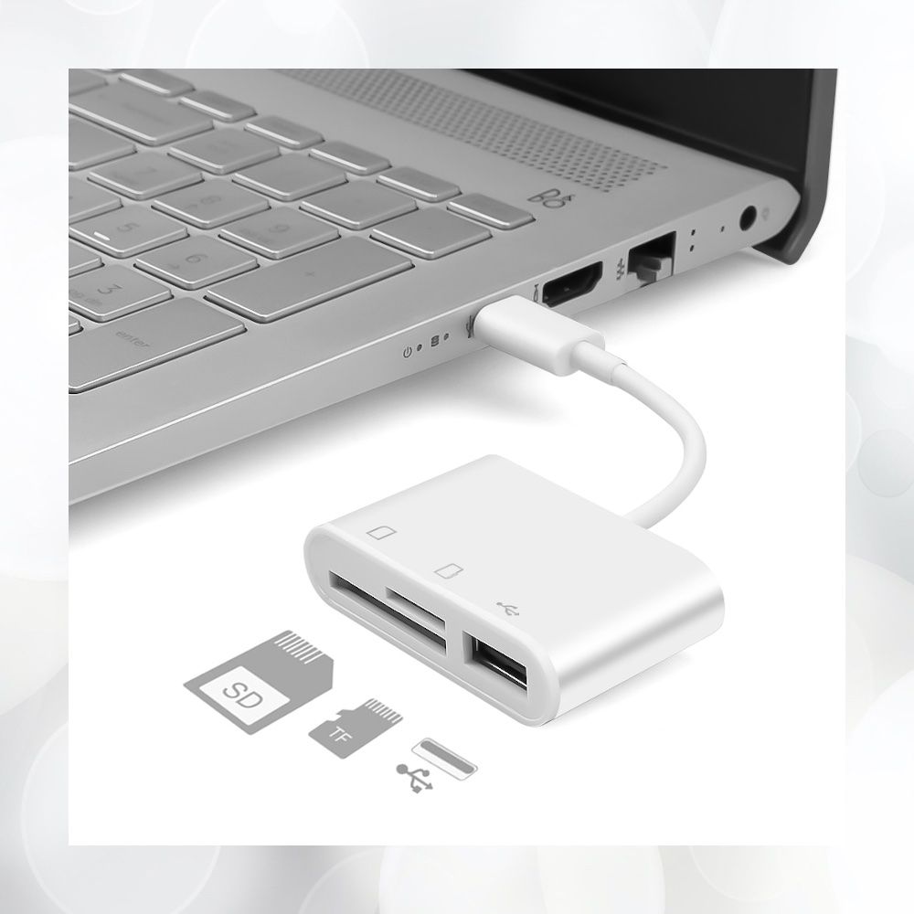Lecteur de carte SD USB Type C vers adaptateur de carte Micro SD TF pour  accessoires d'ordinateur portable téléphone mémoire intelligente adaptateur