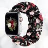 2 Bracelet de montre elastique pour femme tres originale pour votre apple watch fleur rouge noir blanc multicolor leopard