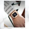 11 Kit complet Bracelet et boitier de luxe de montre integrale en acier inoxydable pour sublimer votre Apple Watch Audemars Piguet Or argent noir or rose