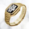 3 Kit complet Bracelet et boitier de luxe de montre integrale en acier inoxydable pour sublimer votre Apple Watch Audemars Piguet Or argent noir or rose