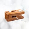 3 Support et station de charge en bois 2 en 1 pour votre Iphone et votre Apple Watch