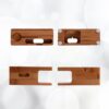 4 Support et station de charge en bois 2 en 1 pour votre Iphone et votre Apple Watch