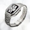 5 Kit complet Bracelet et boitier de luxe de montre integrale en acier inoxydable pour sublimer votre Apple Watch Audemars Piguet Or argent noir or rose