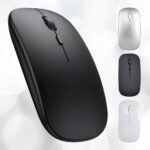 Souris sans-fil Bluetooth rechargeable pour MacBook, iMac, iPad