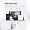 2 Confortable Souris sans fil lumineuse rechargeable Bluetooth pour votre MacBook Imac iPad argent noir blanc magic mouse 1 2