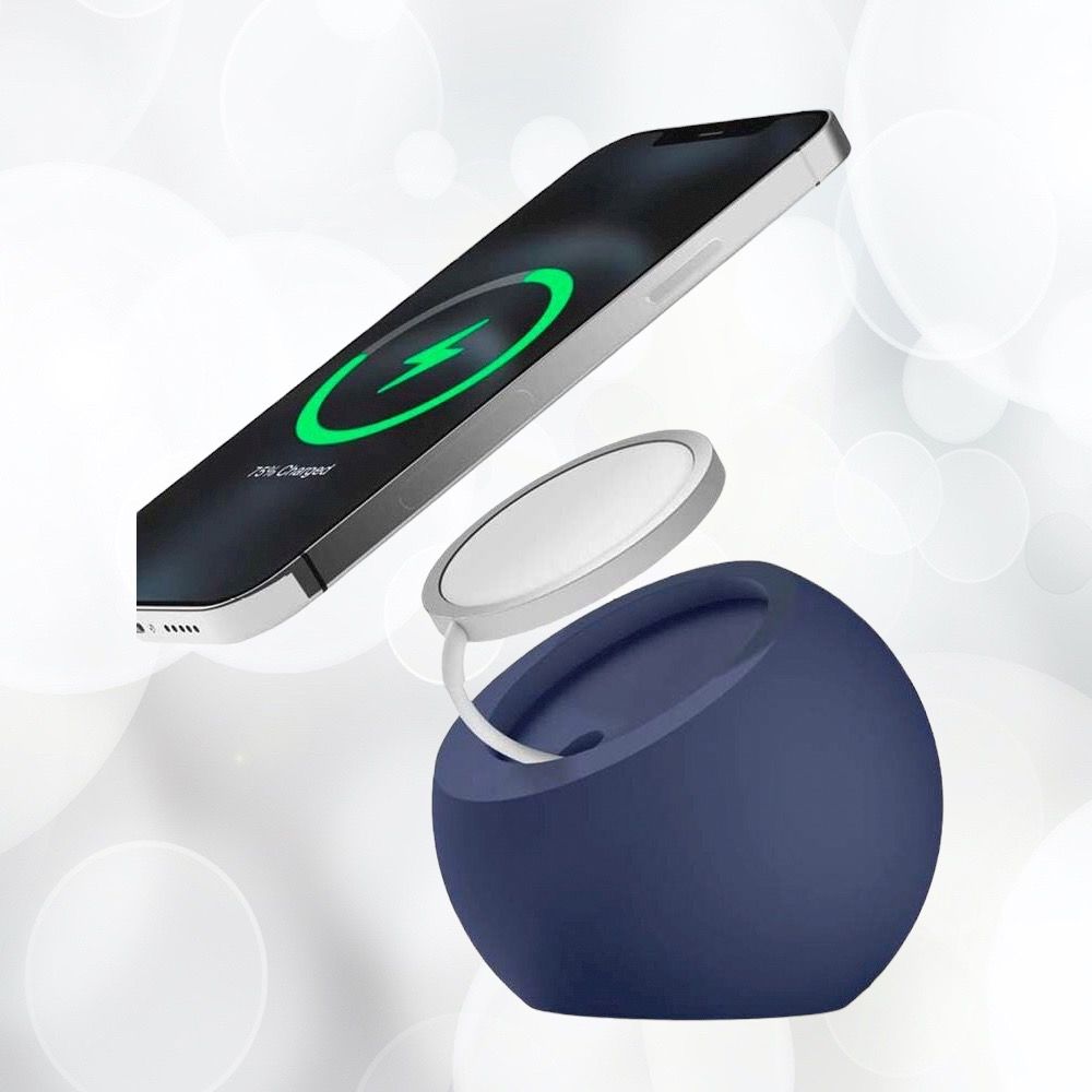 Support de chargeur sans fil rond Téléphone portable Support de charge  rapide Base pour iPhone Magsafe Samsung - Rose