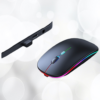4 Confortable Souris sans fil lumineuse rechargeable Bluetooth pour votre MacBook Imac iPad argent noir blanc magic mouse 1 2