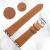 6 Luxueux bracelet boucle en cuir de très haute qualité pour votre Apple Watch hermès brun marron jaune vert rouge noir bleu violet orange