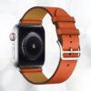 9 Luxueux bracelet boucle en cuir de très haute qualité pour votre Apple Watch hermès brun marron jaune vert rouge noir bleu violet orange