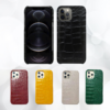 1 Etui de protection finition cuir de crocodile de haute qualite pour votre iPhone rouge noir jaune vert beige blanc iphone 14 13 12 xs pro max mini plus 11