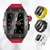 1 Bracelet et boitier sport acier inoxydable Apple Watch 1 2 3 4 5 6 7 8 9 Ultra rouge jaune noir blanc audemars piguet rolex richard mille yellow black steel